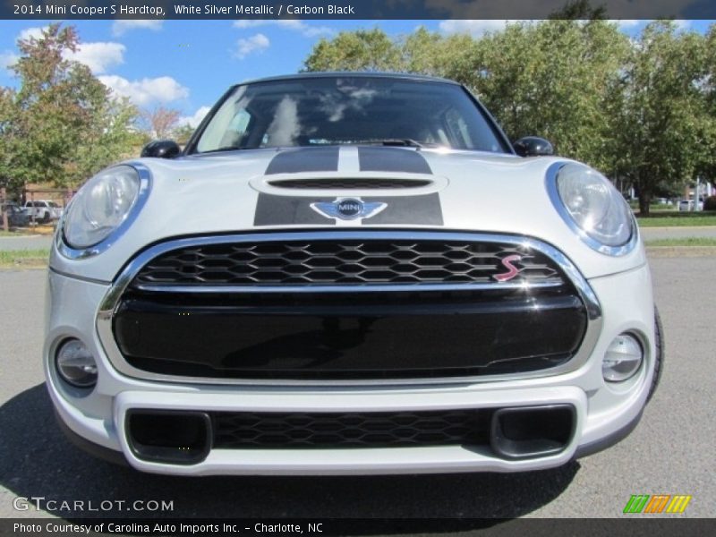 White Silver Metallic / Carbon Black 2014 Mini Cooper S Hardtop