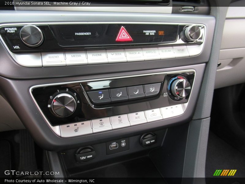 Machine Gray / Gray 2018 Hyundai Sonata SEL
