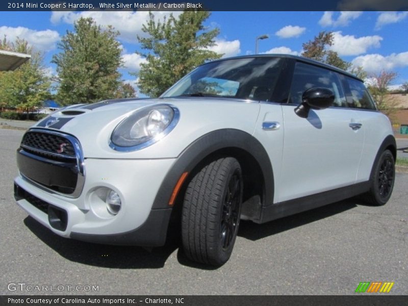 White Silver Metallic / Carbon Black 2014 Mini Cooper S Hardtop