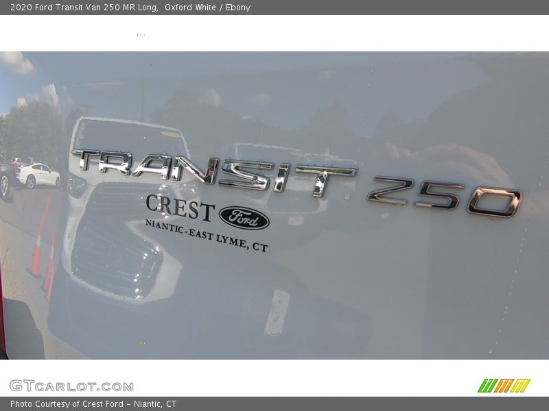 Oxford White / Ebony 2020 Ford Transit Van 250 MR Long
