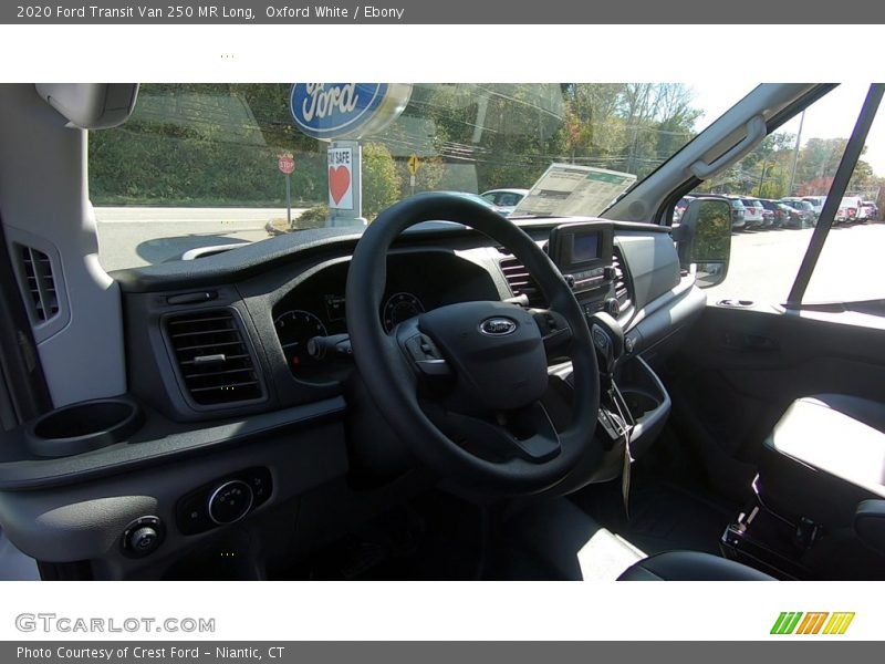 Oxford White / Ebony 2020 Ford Transit Van 250 MR Long