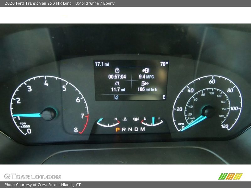 Oxford White / Ebony 2020 Ford Transit Van 250 MR Long