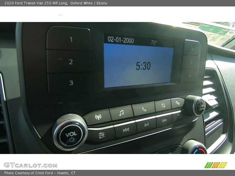 Oxford White / Ebony 2020 Ford Transit Van 250 MR Long