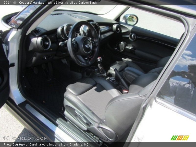 White Silver Metallic / Carbon Black 2014 Mini Cooper S Hardtop