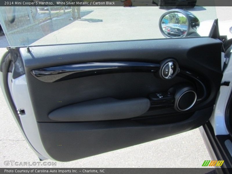 White Silver Metallic / Carbon Black 2014 Mini Cooper S Hardtop