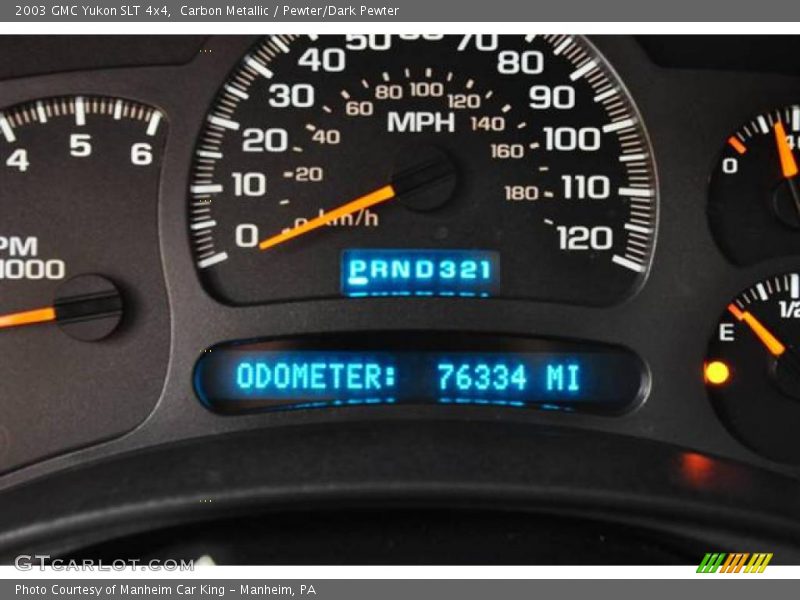 Carbon Metallic / Pewter/Dark Pewter 2003 GMC Yukon SLT 4x4