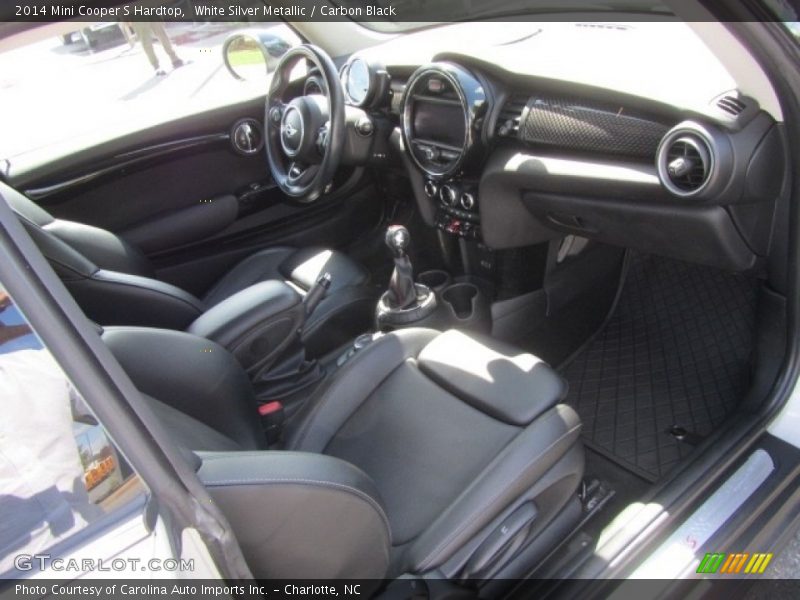 White Silver Metallic / Carbon Black 2014 Mini Cooper S Hardtop