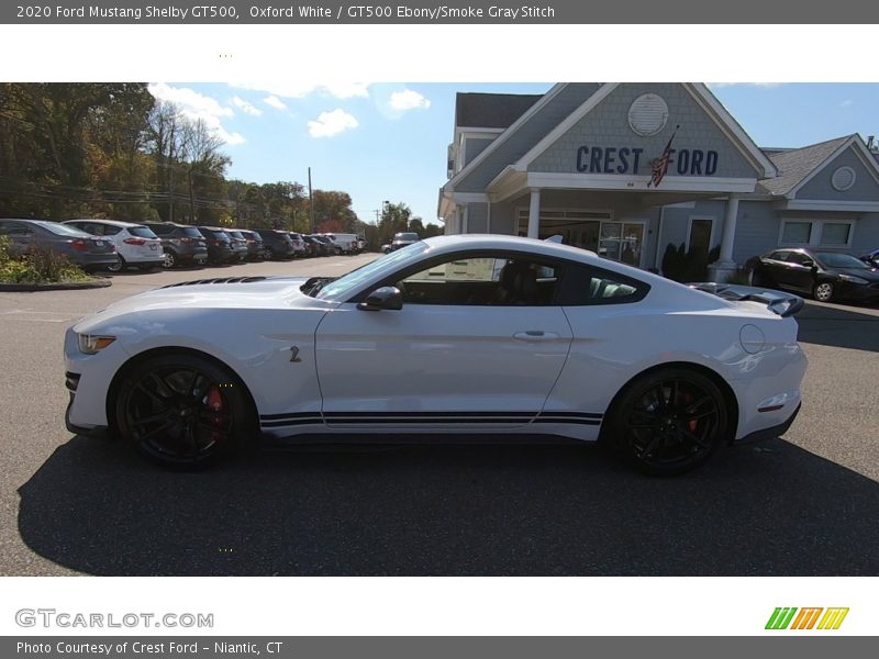 Oxford White / GT500 Ebony/Smoke Gray Stitch 2020 Ford Mustang Shelby GT500