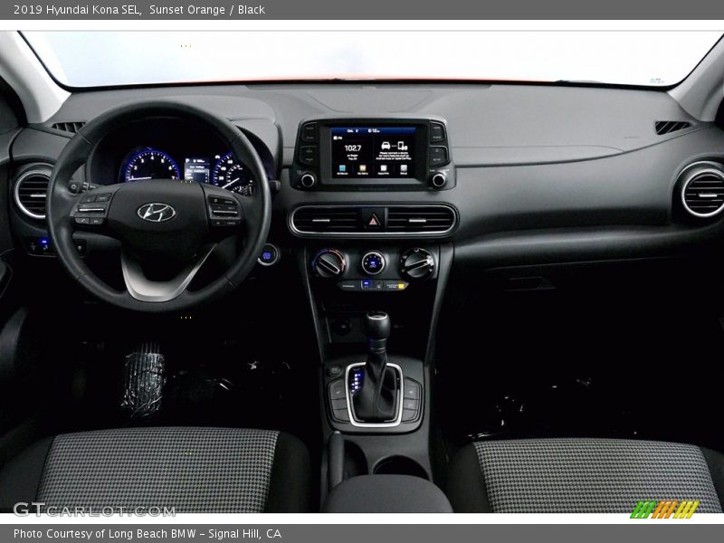 Sunset Orange / Black 2019 Hyundai Kona SEL