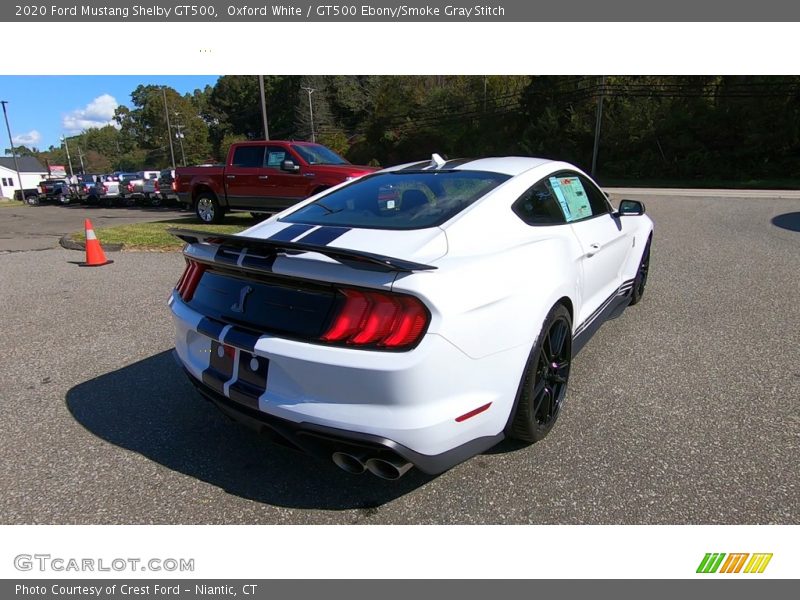 Oxford White / GT500 Ebony/Smoke Gray Stitch 2020 Ford Mustang Shelby GT500