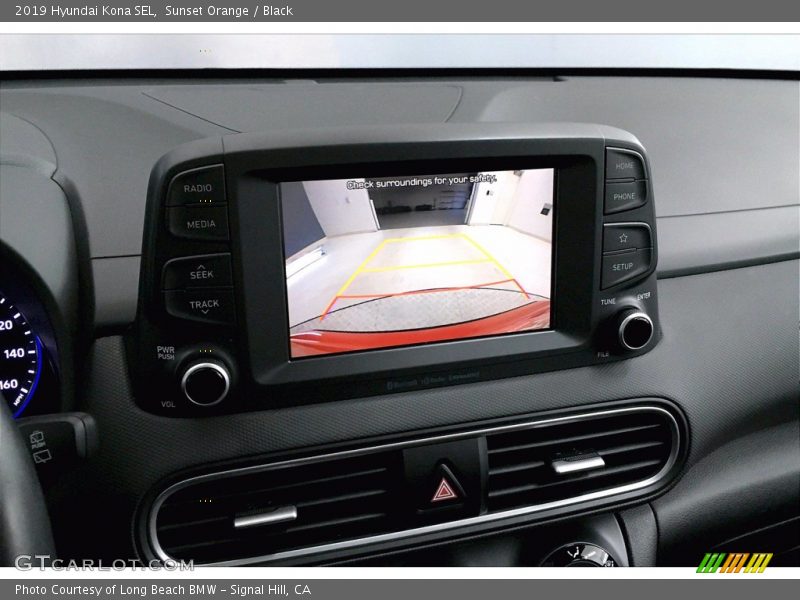 Sunset Orange / Black 2019 Hyundai Kona SEL