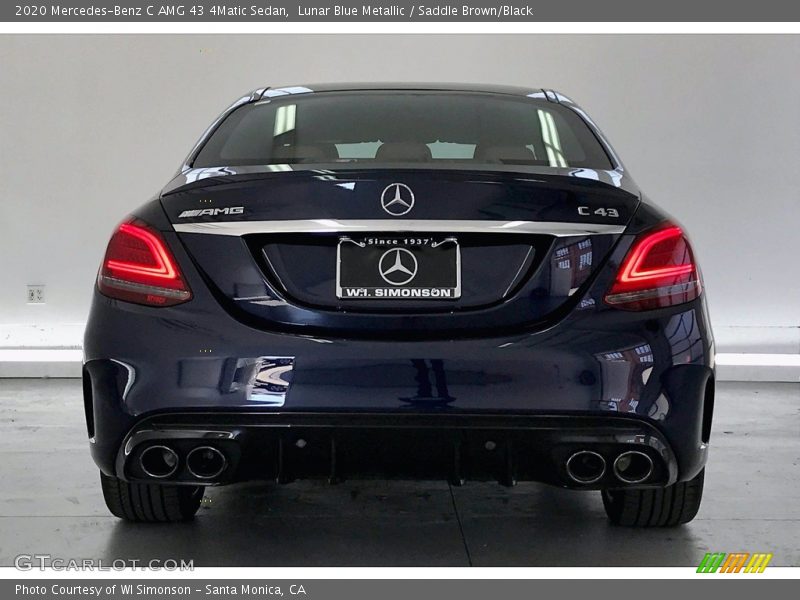 Lunar Blue Metallic / Saddle Brown/Black 2020 Mercedes-Benz C AMG 43 4Matic Sedan