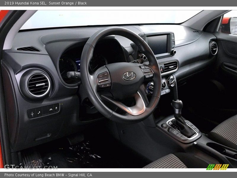 Sunset Orange / Black 2019 Hyundai Kona SEL