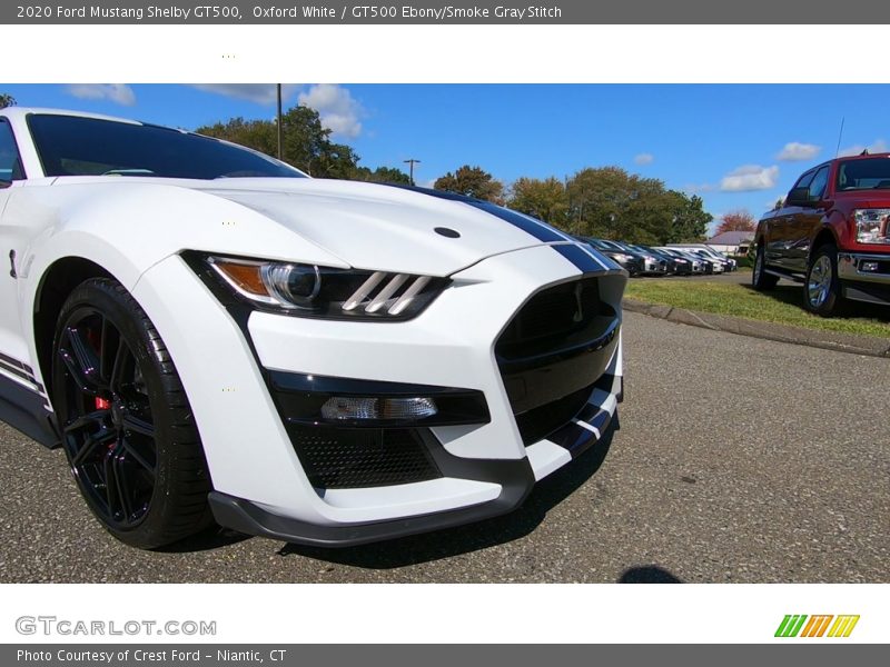 Oxford White / GT500 Ebony/Smoke Gray Stitch 2020 Ford Mustang Shelby GT500