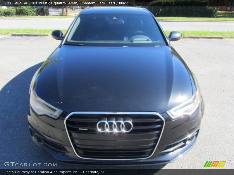 Phantom Black Pearl / Black 2015 Audi A6 3.0T Prestige quattro Sedan