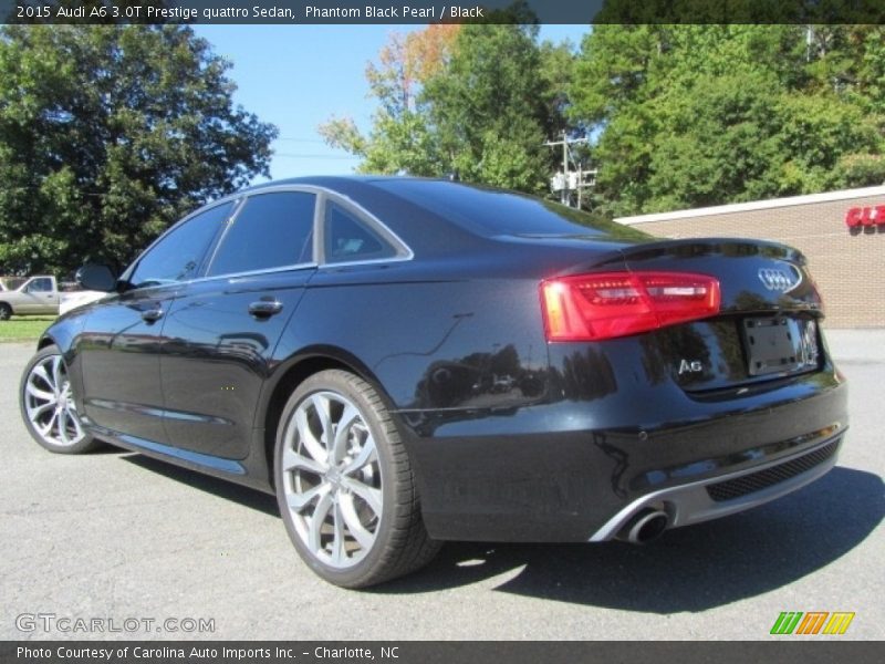 Phantom Black Pearl / Black 2015 Audi A6 3.0T Prestige quattro Sedan