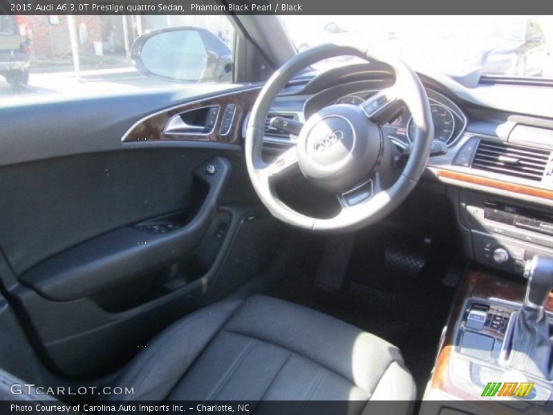 Phantom Black Pearl / Black 2015 Audi A6 3.0T Prestige quattro Sedan