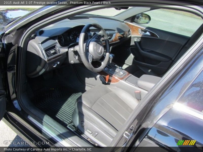 Phantom Black Pearl / Black 2015 Audi A6 3.0T Prestige quattro Sedan