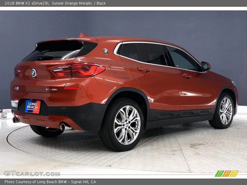 Sunset Orange Metallic / Black 2018 BMW X2 sDrive28i