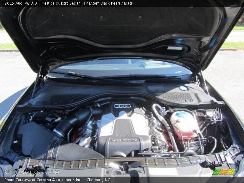 Phantom Black Pearl / Black 2015 Audi A6 3.0T Prestige quattro Sedan