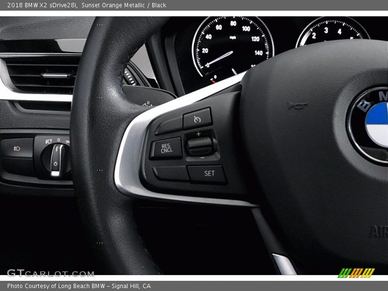 Sunset Orange Metallic / Black 2018 BMW X2 sDrive28i
