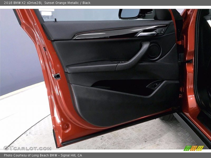 Sunset Orange Metallic / Black 2018 BMW X2 sDrive28i