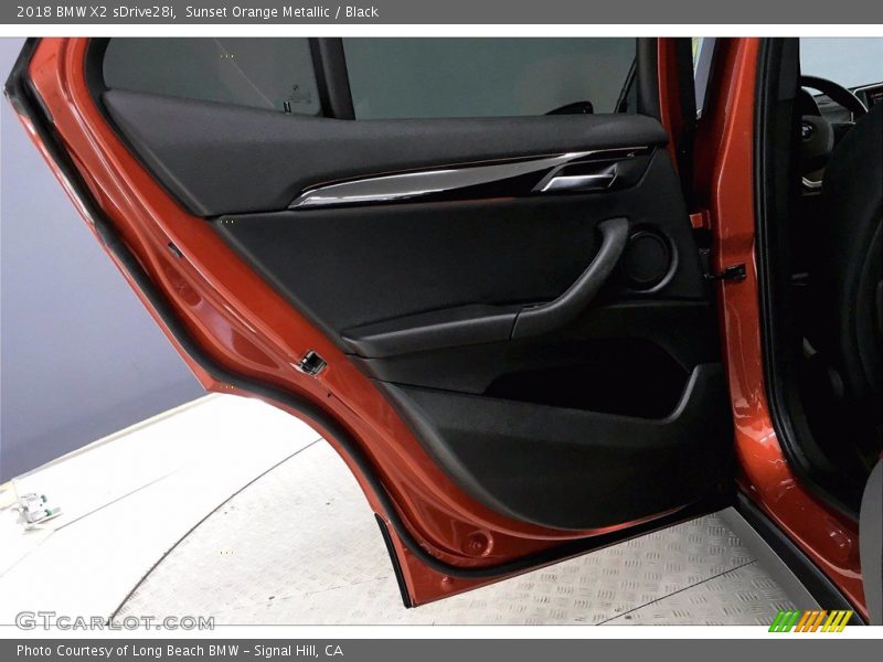Sunset Orange Metallic / Black 2018 BMW X2 sDrive28i