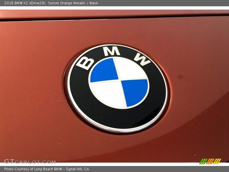 Sunset Orange Metallic / Black 2018 BMW X2 sDrive28i