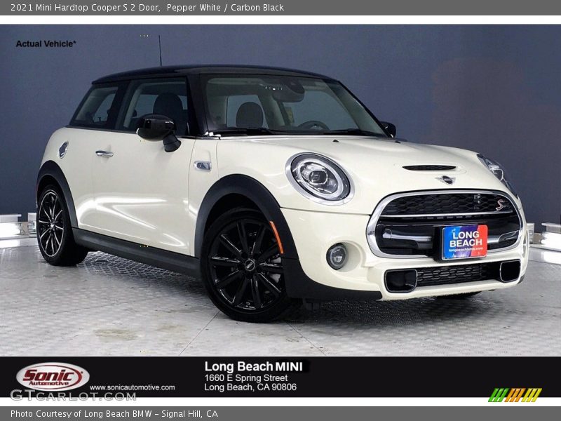 Pepper White / Carbon Black 2021 Mini Hardtop Cooper S 2 Door
