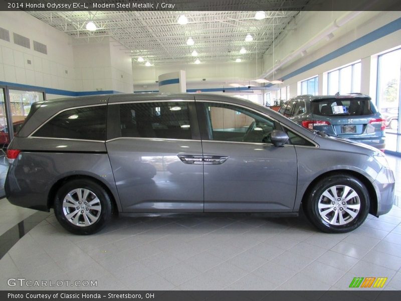 Modern Steel Metallic / Gray 2014 Honda Odyssey EX-L