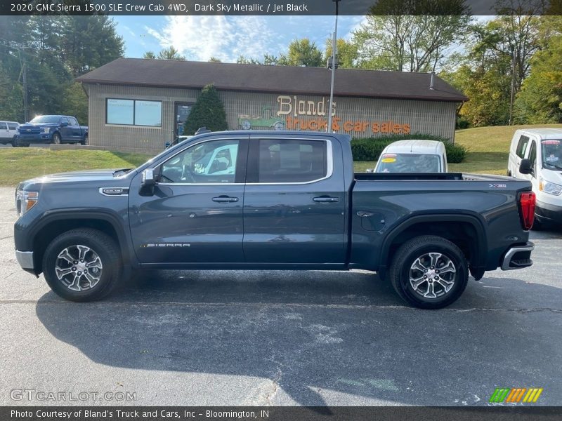 Dark Sky Metallic / Jet Black 2020 GMC Sierra 1500 SLE Crew Cab 4WD