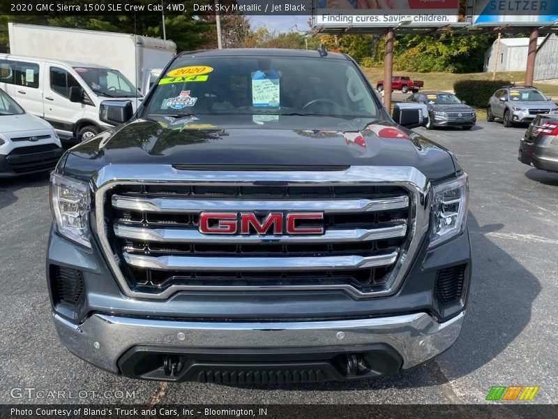 Dark Sky Metallic / Jet Black 2020 GMC Sierra 1500 SLE Crew Cab 4WD