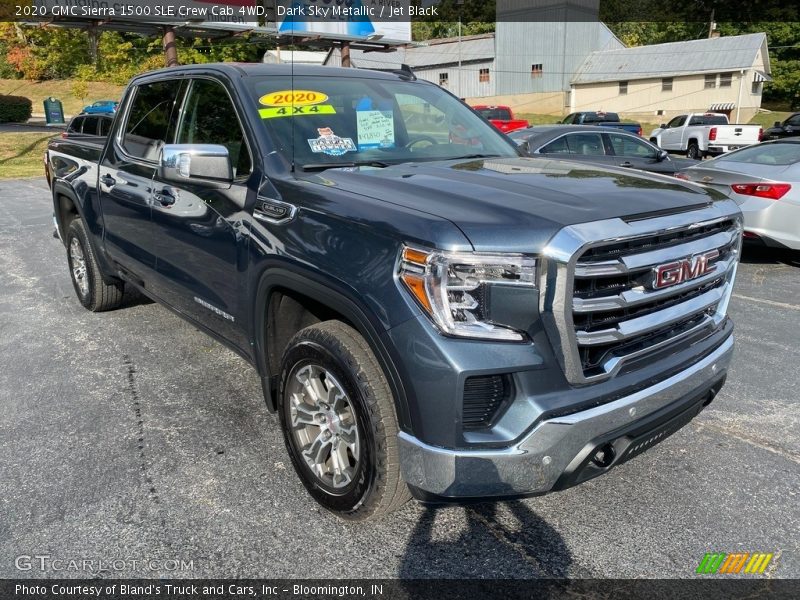 Dark Sky Metallic / Jet Black 2020 GMC Sierra 1500 SLE Crew Cab 4WD
