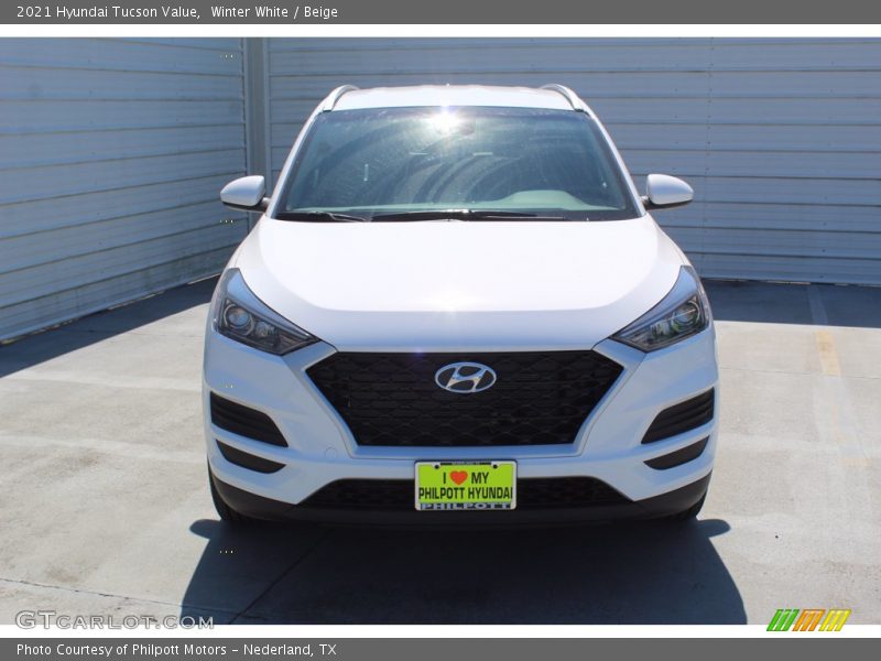 Winter White / Beige 2021 Hyundai Tucson Value