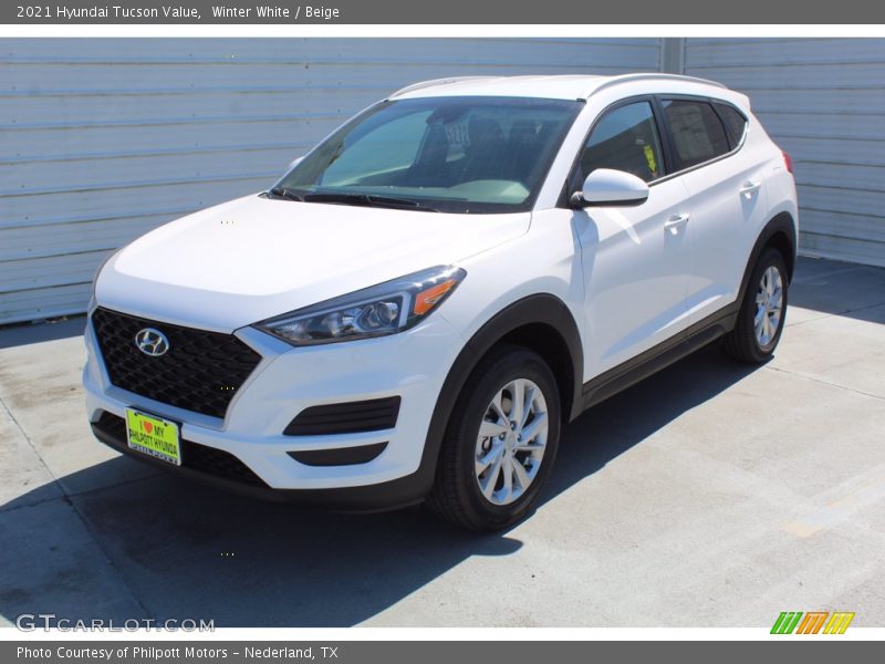 Winter White / Beige 2021 Hyundai Tucson Value
