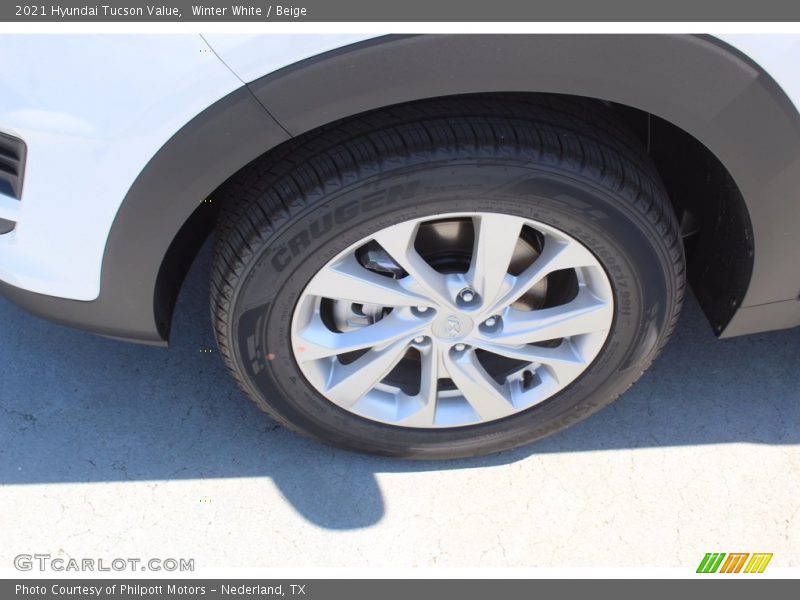 Winter White / Beige 2021 Hyundai Tucson Value