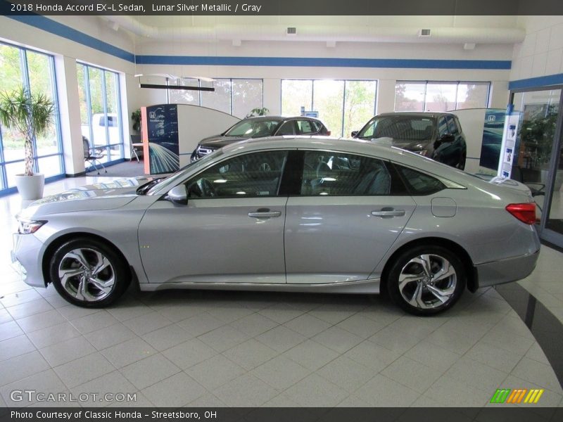 Lunar Silver Metallic / Gray 2018 Honda Accord EX-L Sedan