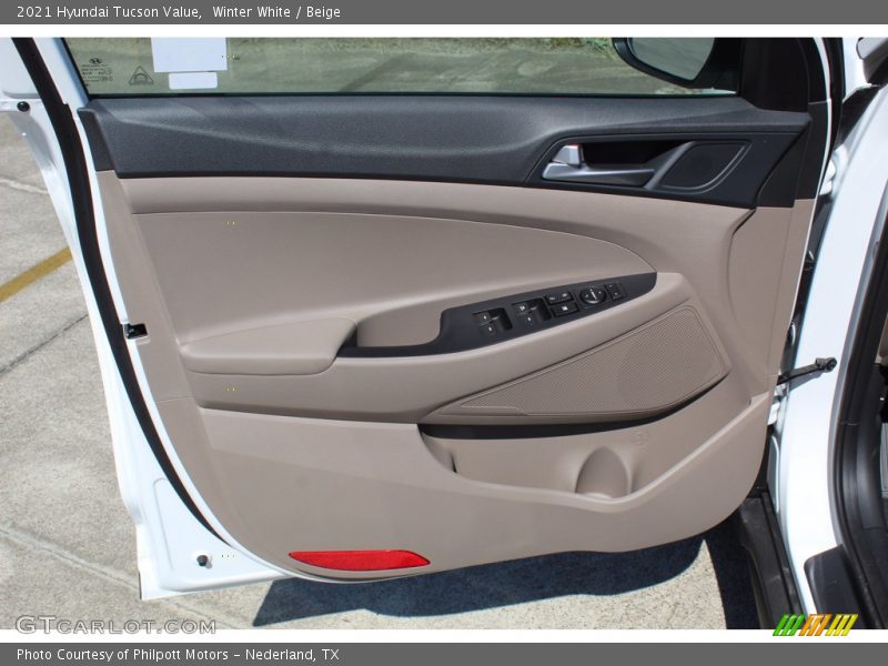 Winter White / Beige 2021 Hyundai Tucson Value