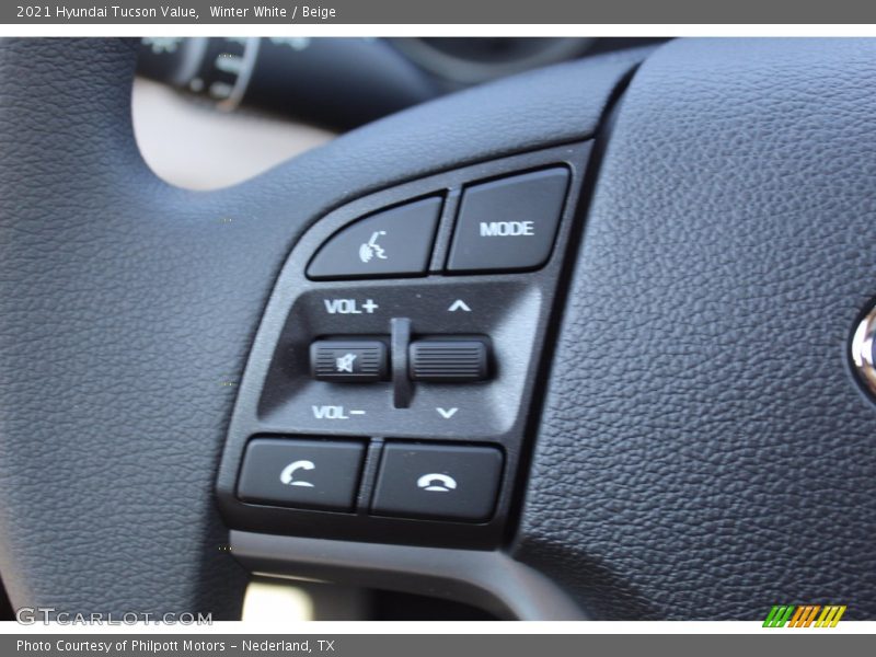 Winter White / Beige 2021 Hyundai Tucson Value