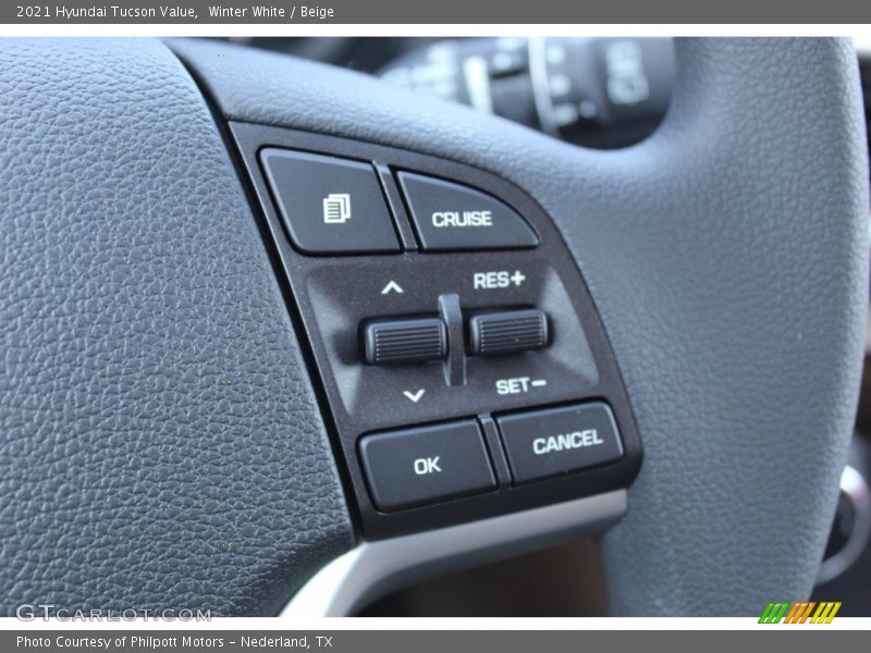 Winter White / Beige 2021 Hyundai Tucson Value