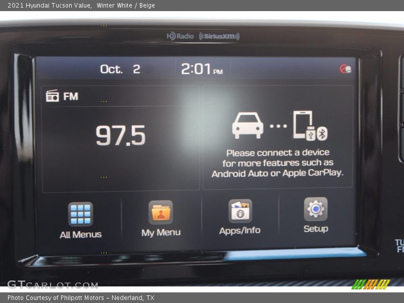 Winter White / Beige 2021 Hyundai Tucson Value