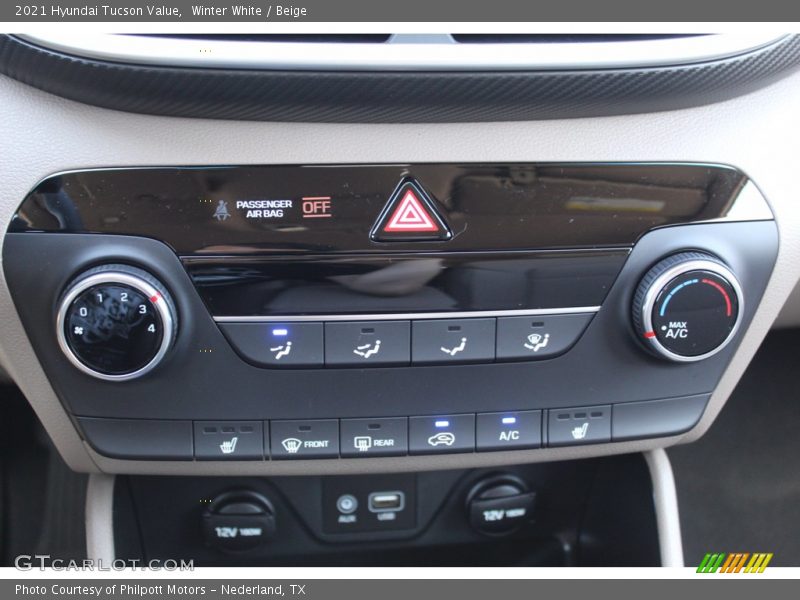 Winter White / Beige 2021 Hyundai Tucson Value