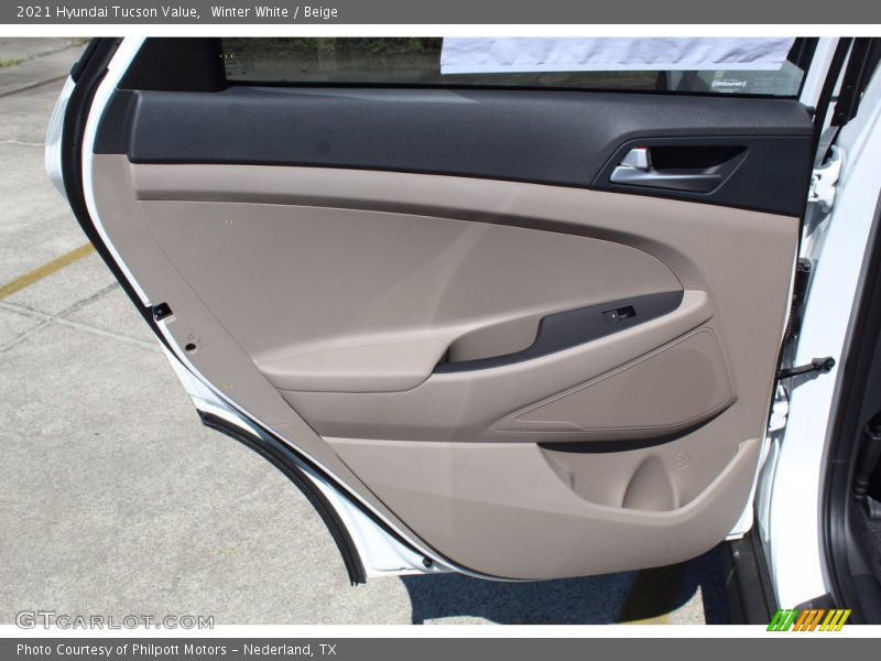 Winter White / Beige 2021 Hyundai Tucson Value