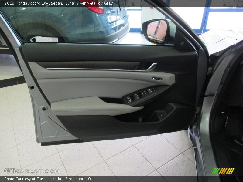 Lunar Silver Metallic / Gray 2018 Honda Accord EX-L Sedan