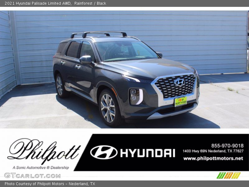 Rainforest / Black 2021 Hyundai Palisade Limited AWD