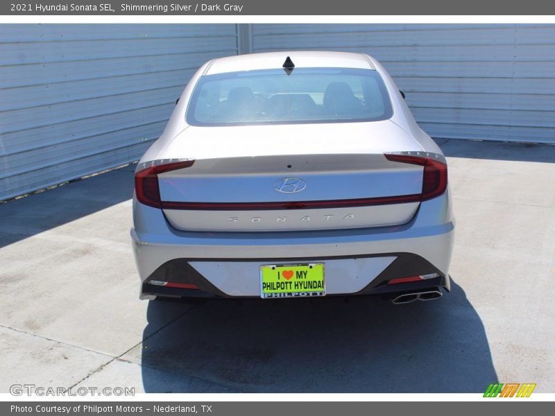 Shimmering Silver / Dark Gray 2021 Hyundai Sonata SEL