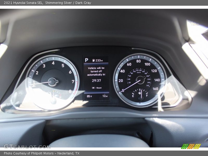 Shimmering Silver / Dark Gray 2021 Hyundai Sonata SEL