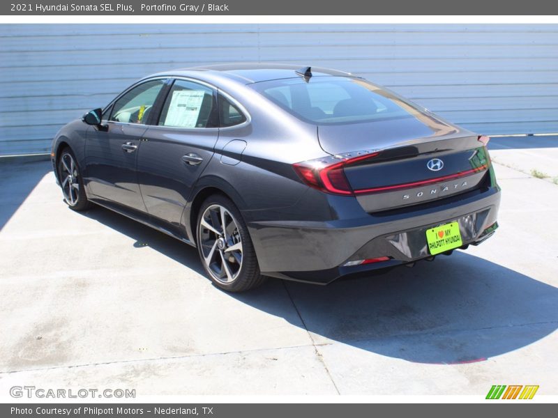 Portofino Gray / Black 2021 Hyundai Sonata SEL Plus