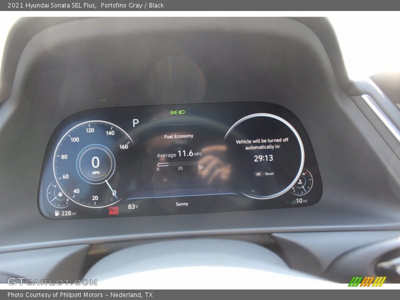 Portofino Gray / Black 2021 Hyundai Sonata SEL Plus