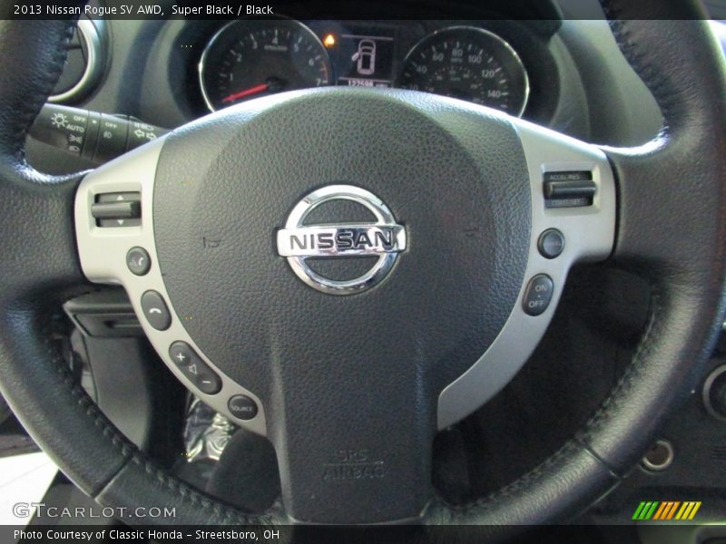 Super Black / Black 2013 Nissan Rogue SV AWD